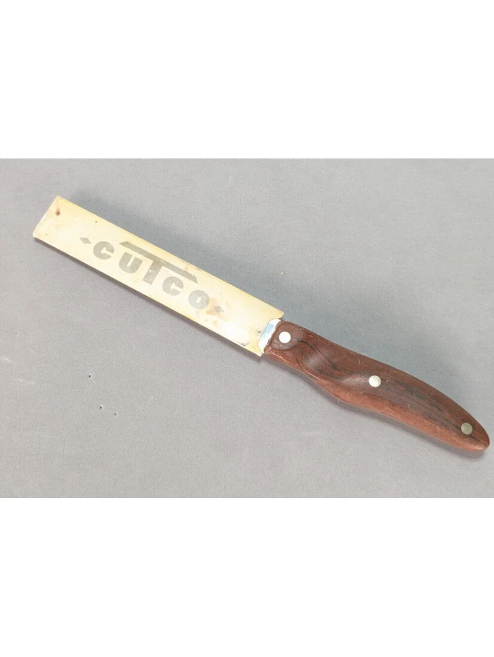 VTG Cutco No. 21 Slicing Knife Brown Swirl Handle 5